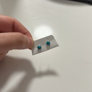 Turquoise stud earrings